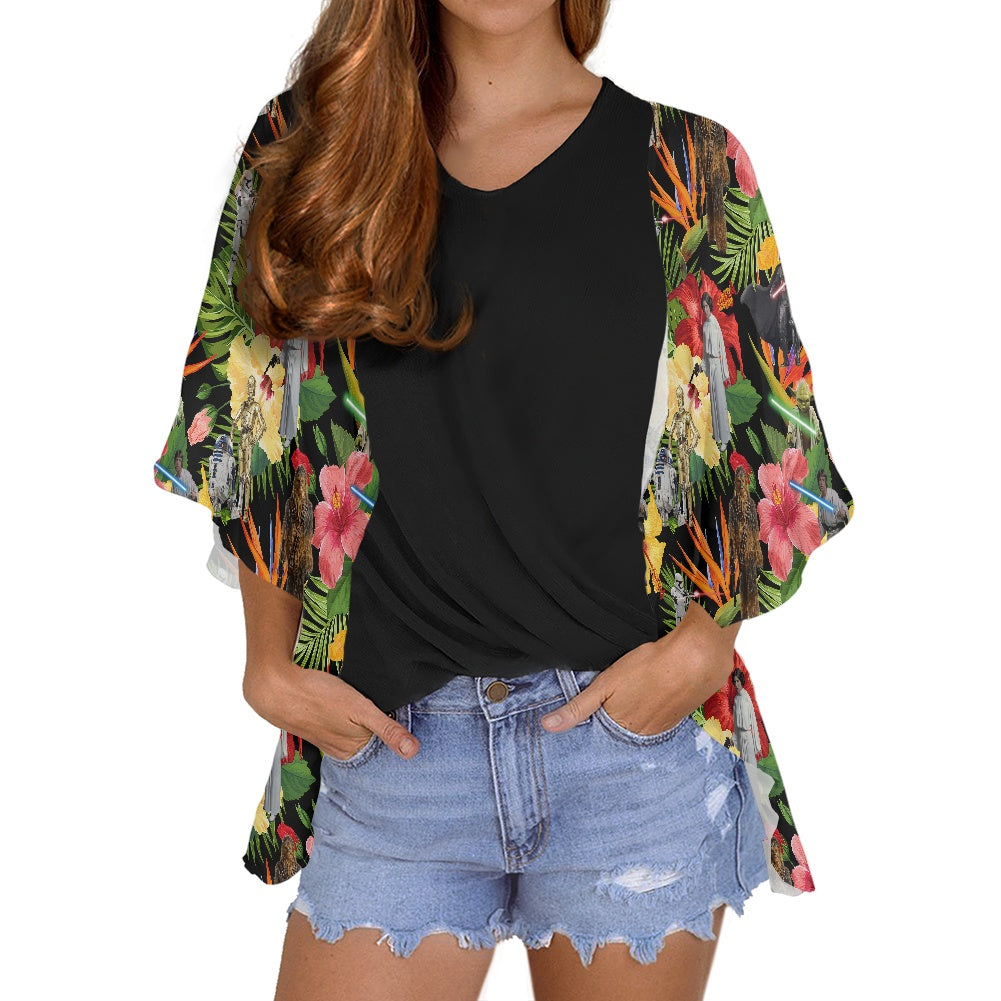 Tropical SW Women's cardigan chiffon shirt