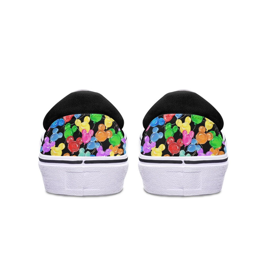 Mouse Balloons Pedal canvas shoes for Adult