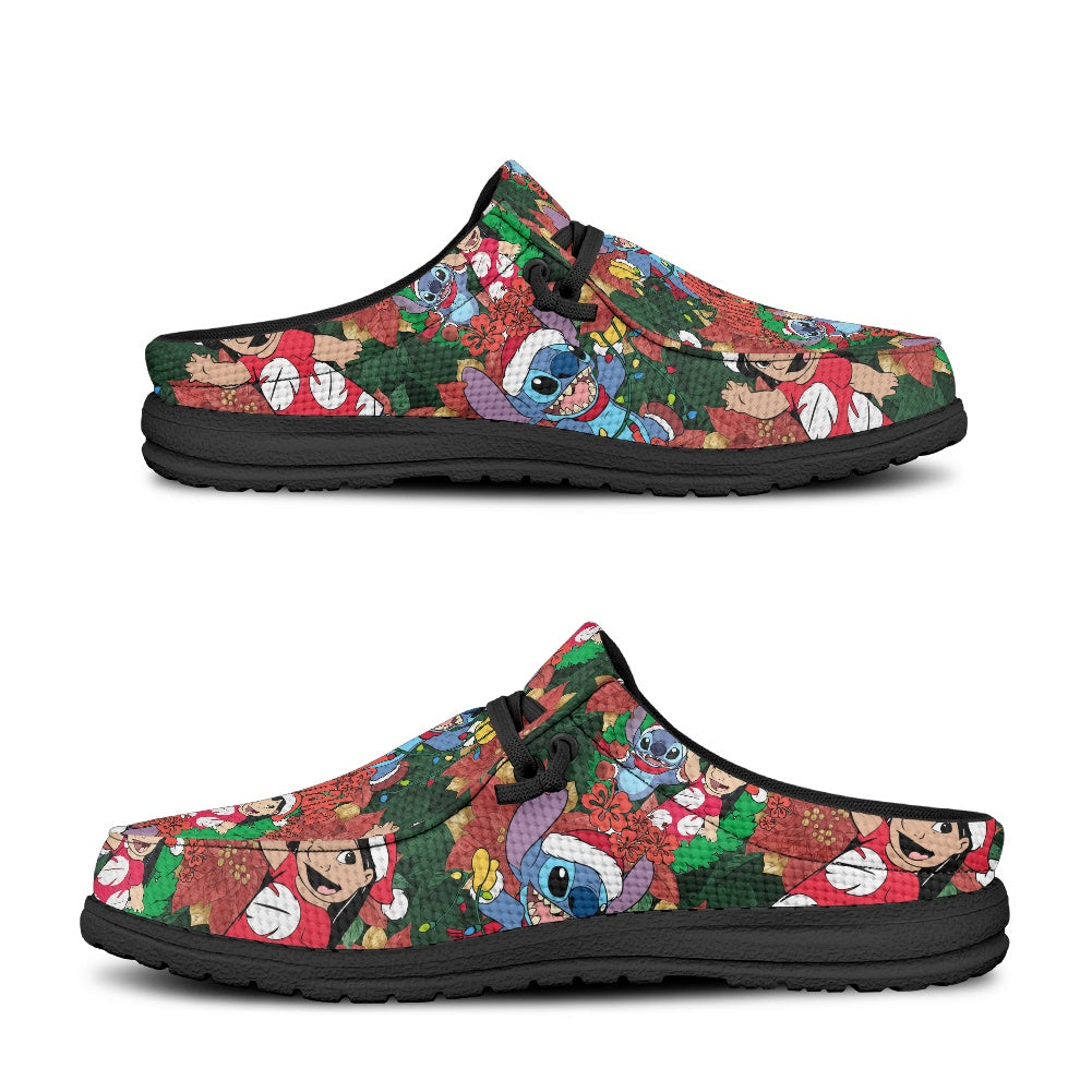 Hawaiian Christmas MESH DUDE SHOES