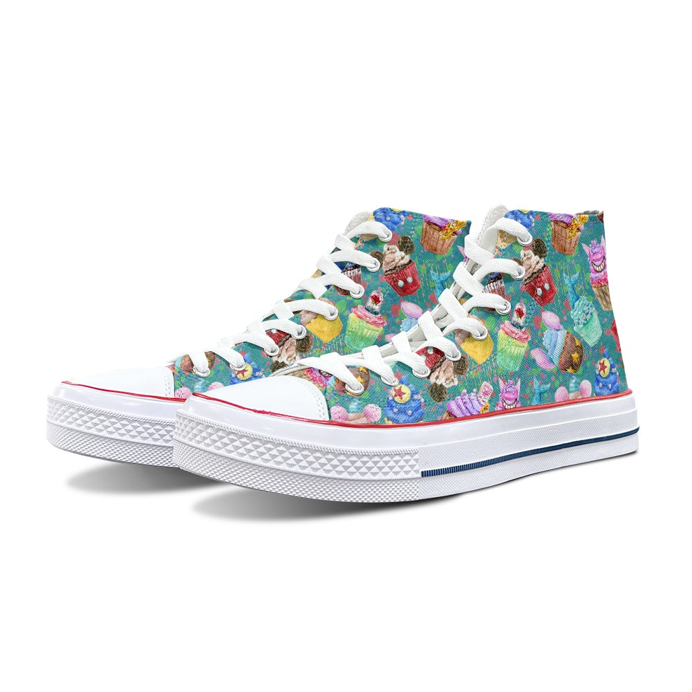 Sweet Treats High Top Canvas Shoes