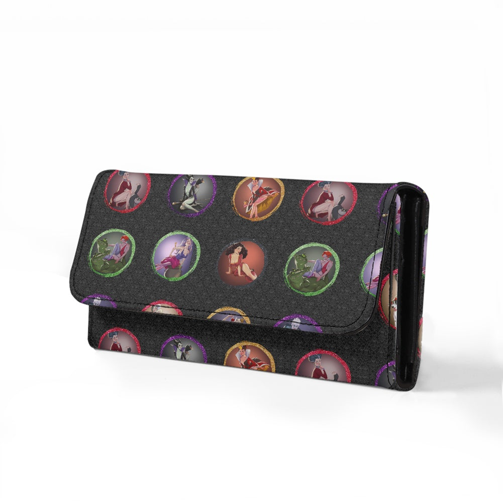 Villains Babes Long Folding Wallet