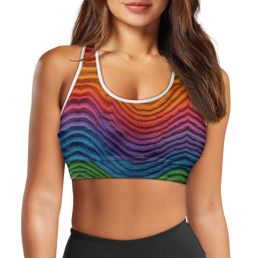 Ombré Knit Women's Sports Vest