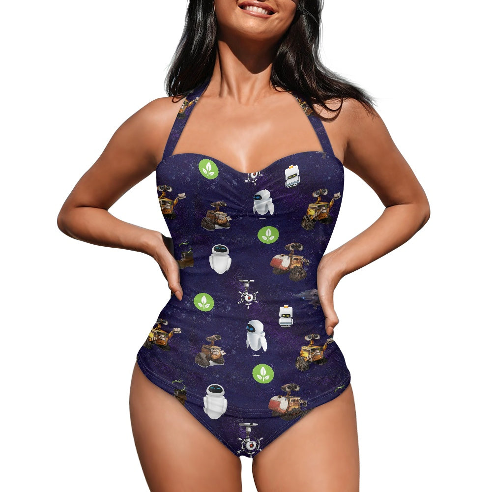 Space Robots Strappy one piece