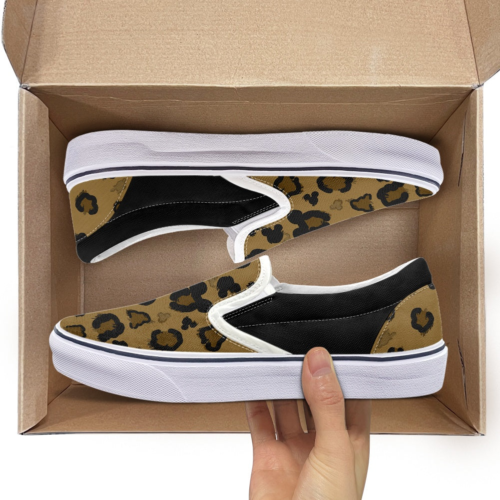 Cheetah Mouse Pedal canvas shoes for Adult