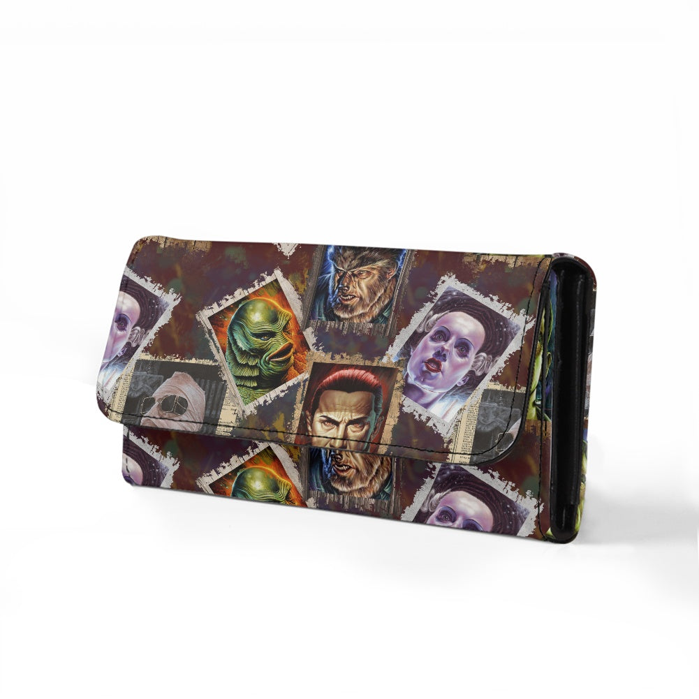 Movie Monsters Long Folding Wallet