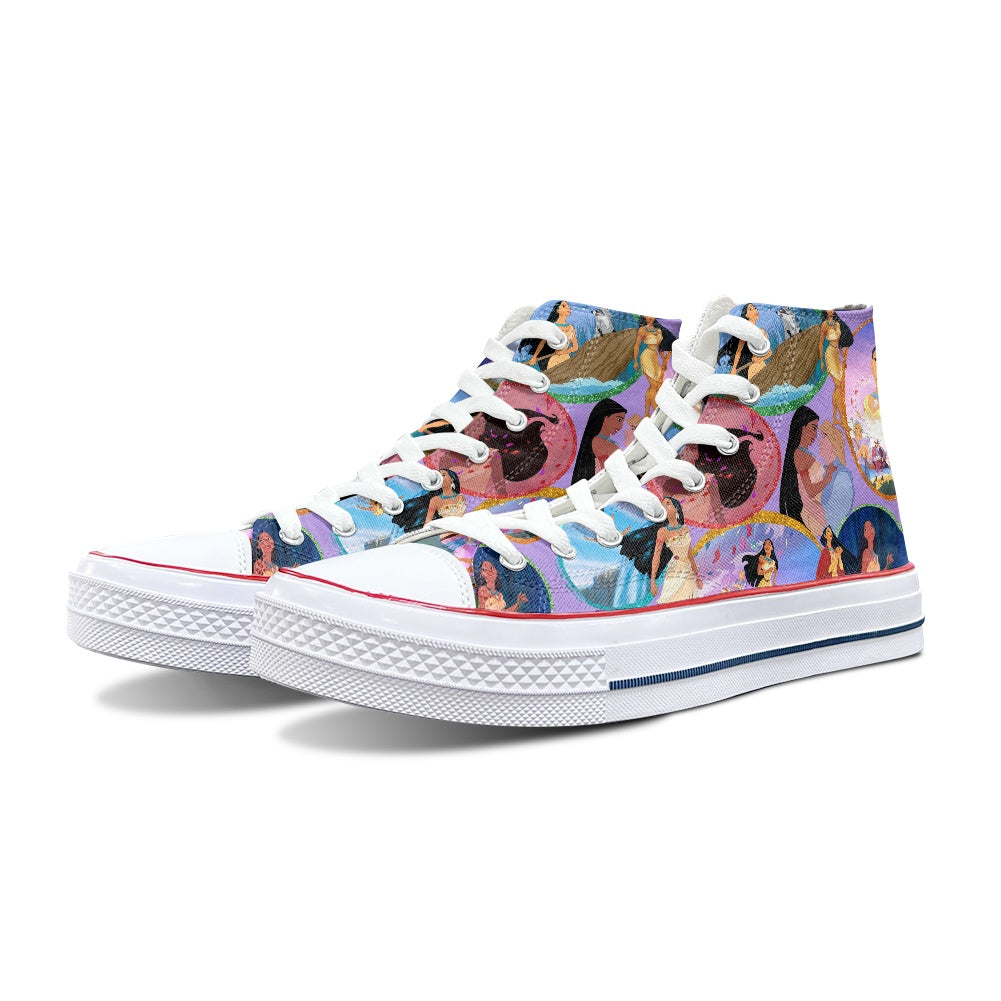 Colors of the Wind High Top Canvas Shoes