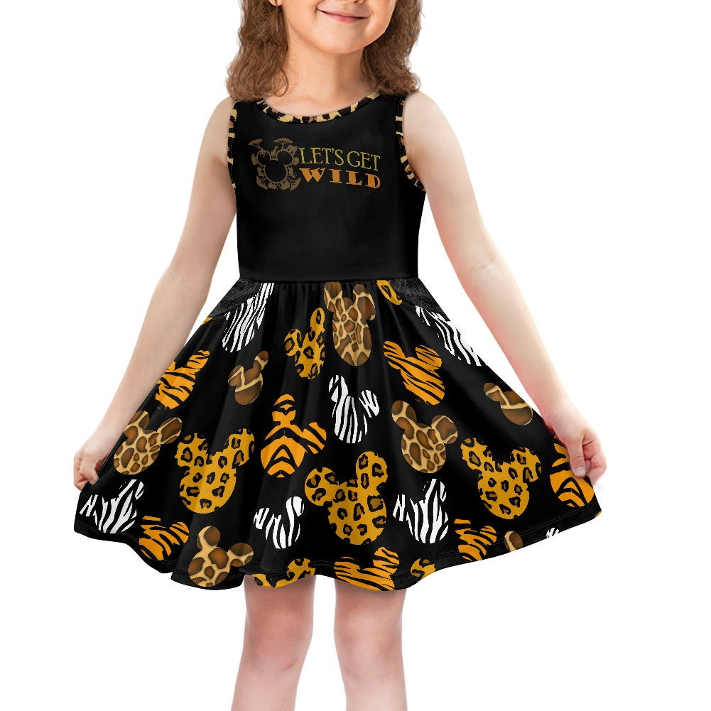 Safari Ears Girl's dress with pockets