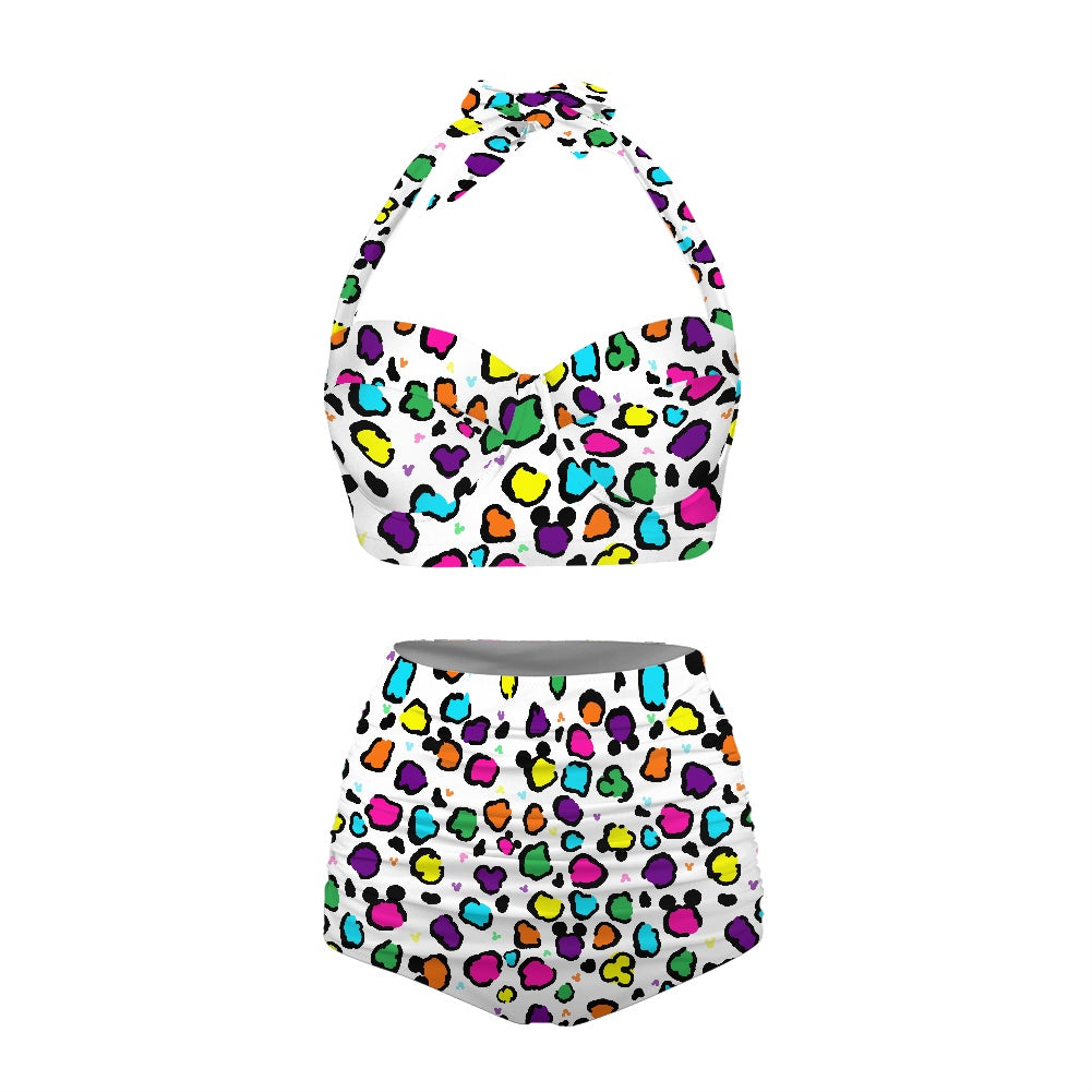 Neon Spots Two-piece Swimsuit