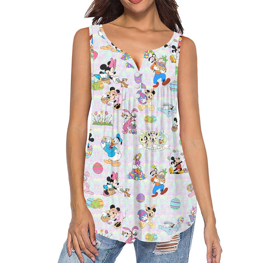 Easter Pals Women's Sleeveless V-Neck Top