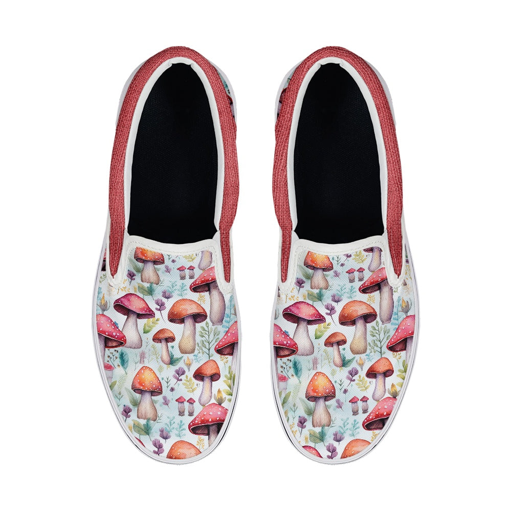 Red Mushroom Pedal canvas shoes for Adult