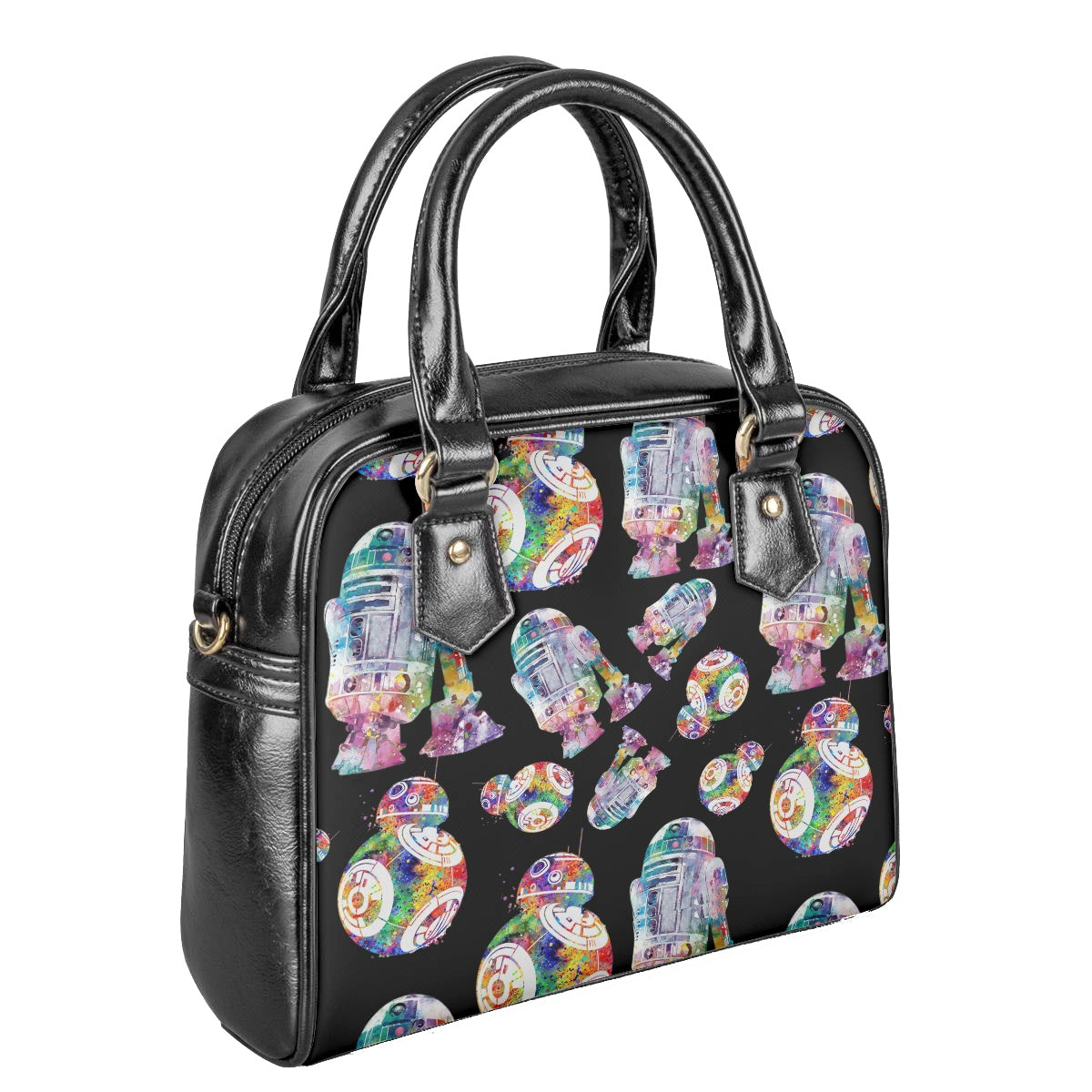 Rainbow Droids Bowler Bag