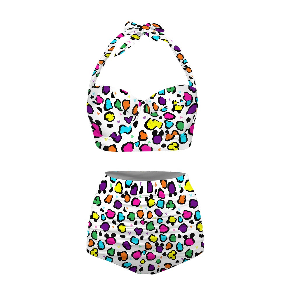 Neon Spots Two-piece Swimsuit