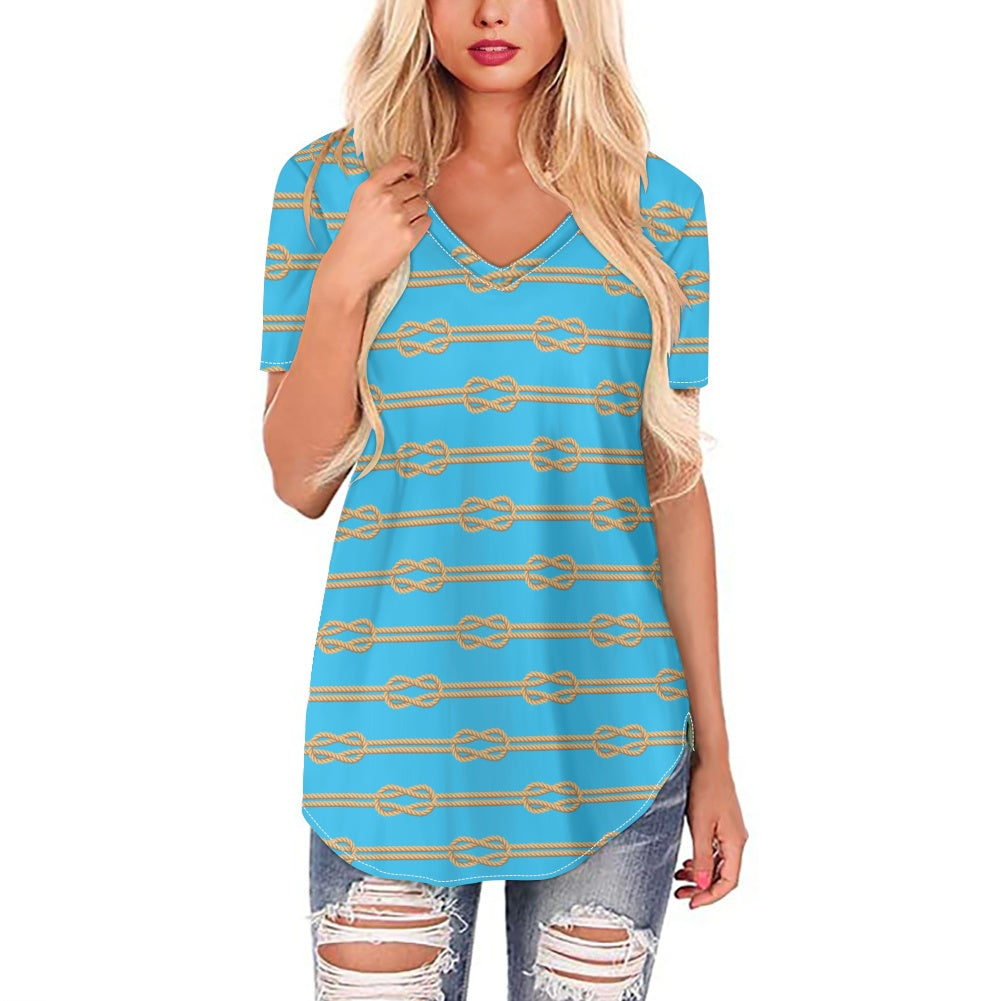 Knot Your Way Women's V-neck Top