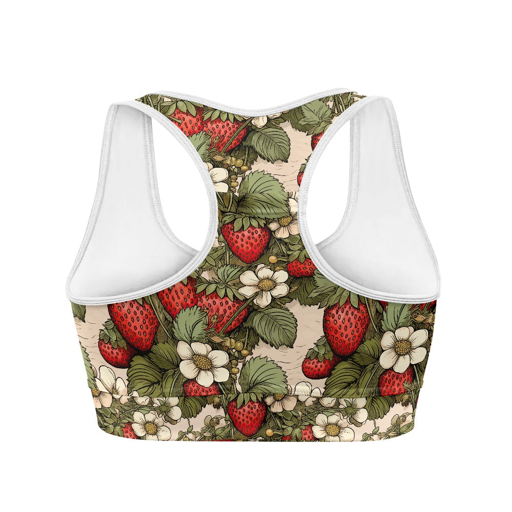 Strawberry Flowers Women's Sports Vest