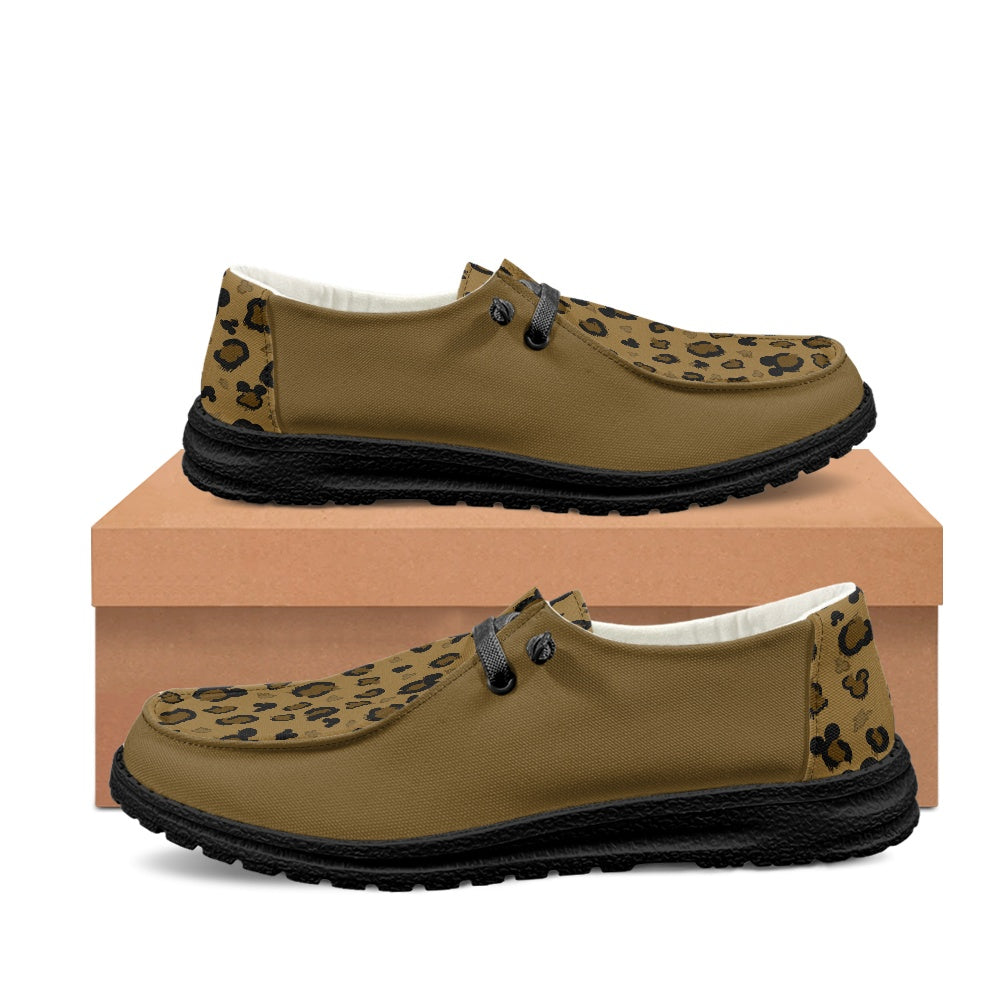 Cheetah Mouse Men's Lace Up Loafers