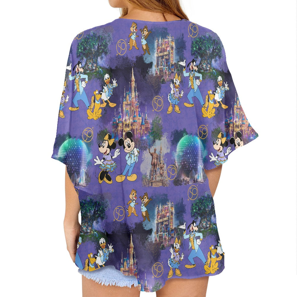 50th Friends Women's cardigan chiffon shirt