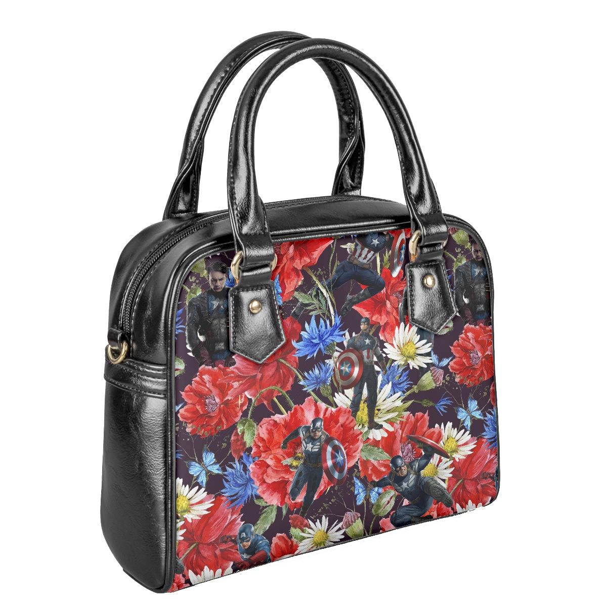 Floral Cap Bowler Bag