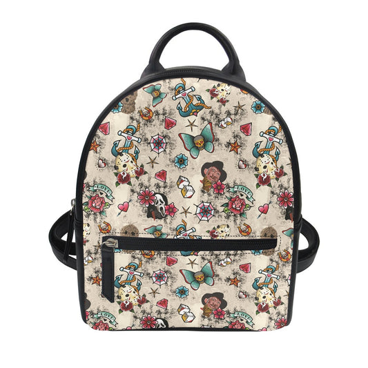 Horror Tattoo Small Backpack