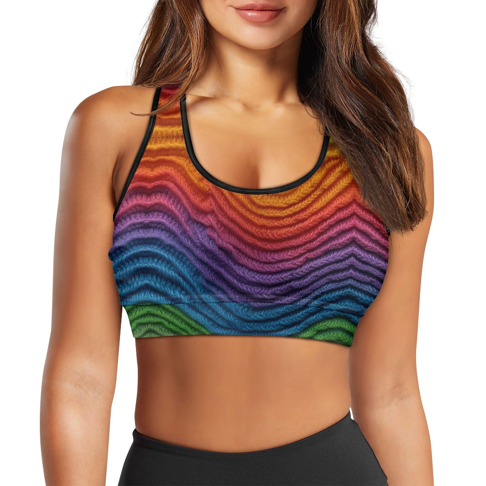 Ombré Knit Women's Sports Vest