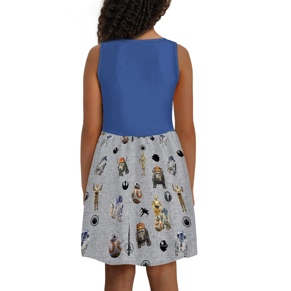 Droids Girl's dress with pockets