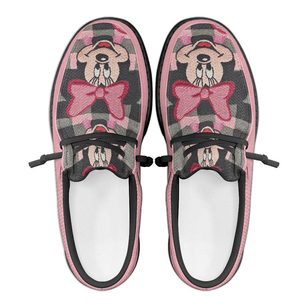 Mouse Plaid MESH DUDE SHOES