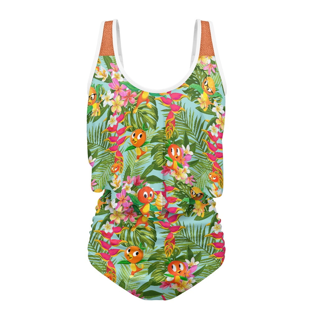 Tropical Orange Bird Bikini swimsuit