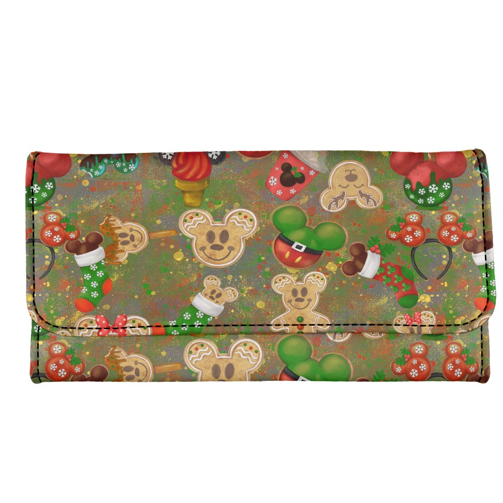 Christmas Cookies Long Folding Wallet