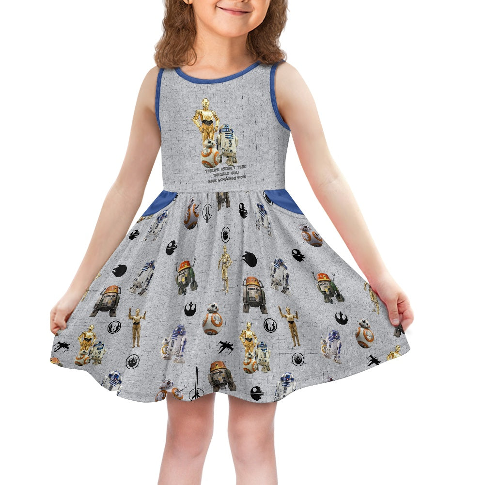 Droids Girl's dress with pockets