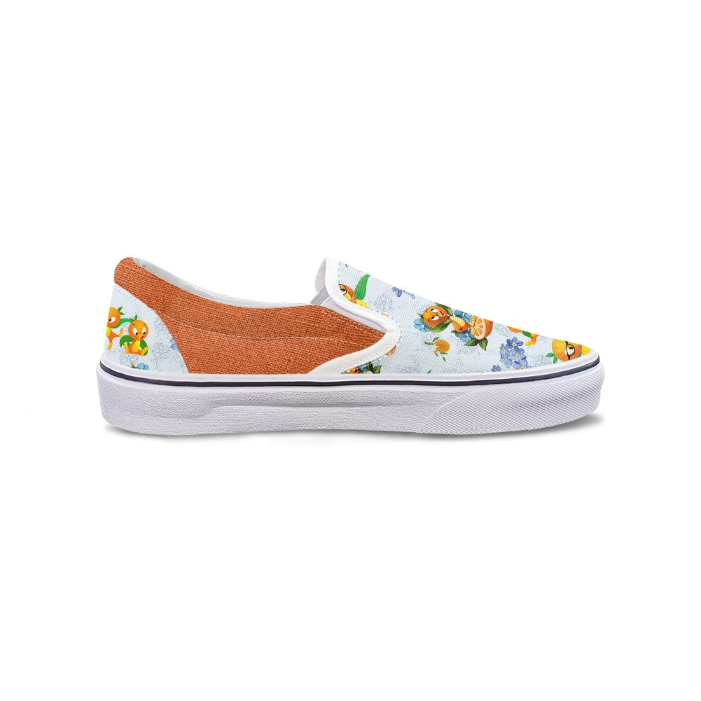 Classic Orange Bird Pedal canvas shoes for Adult