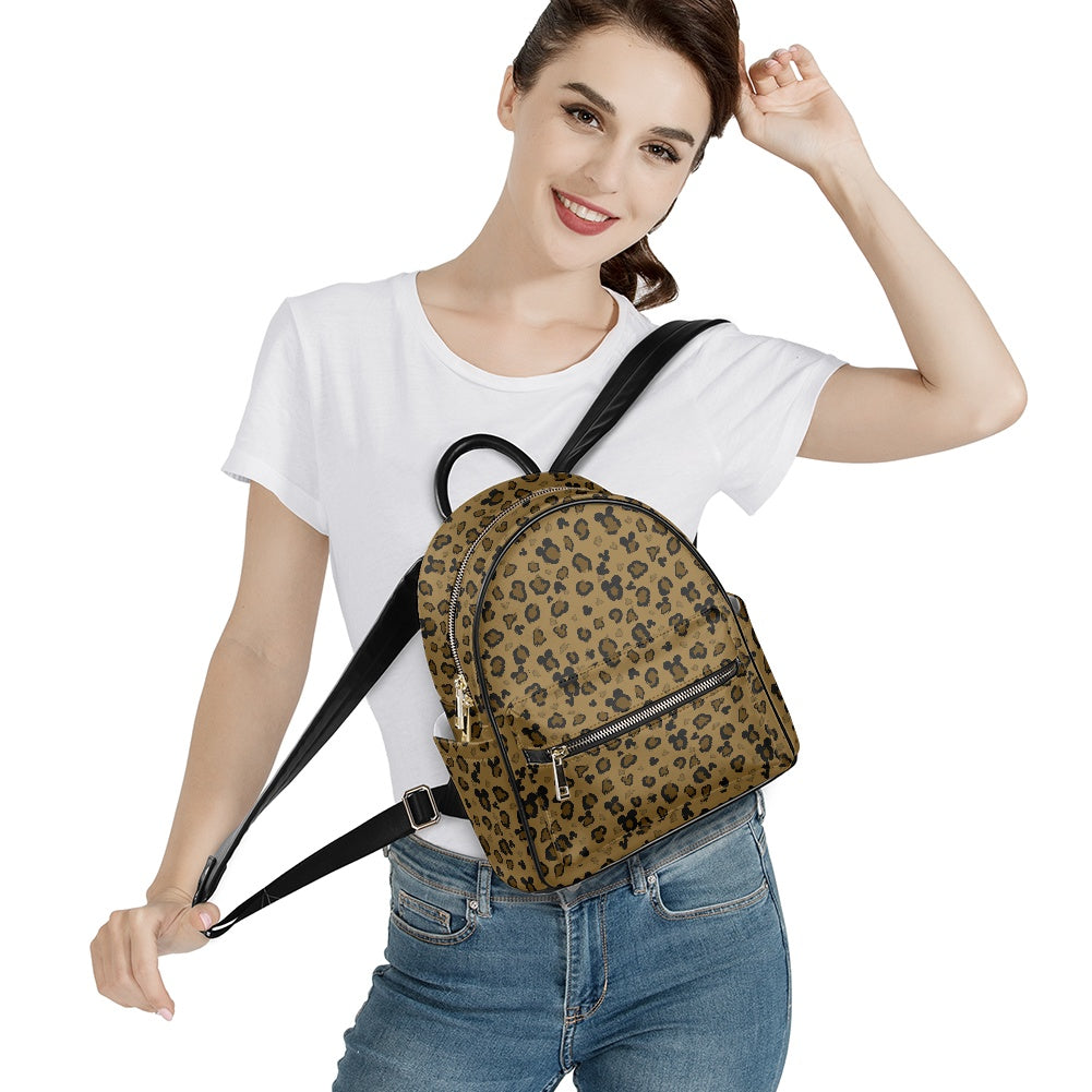 Cheetah Mouse Casual Backpack for women