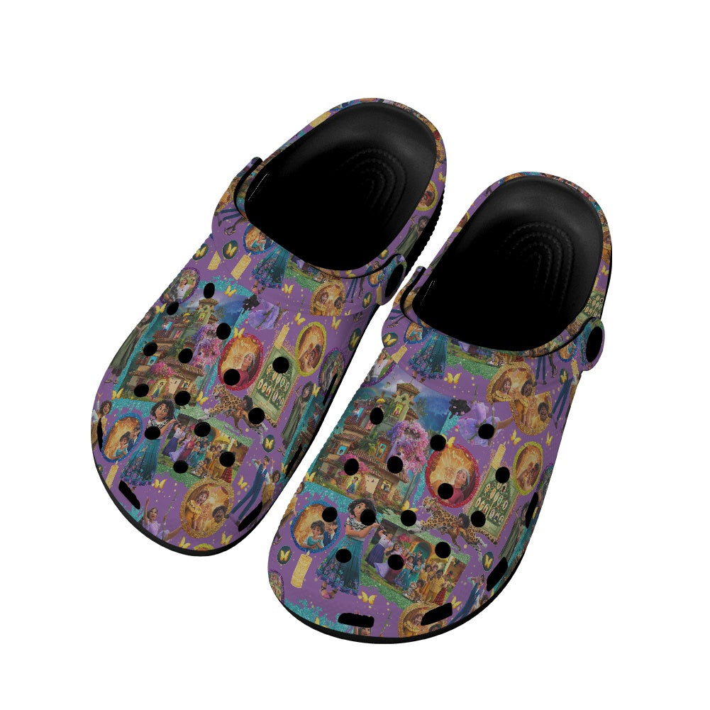 Magic Family Crocs Black Sole