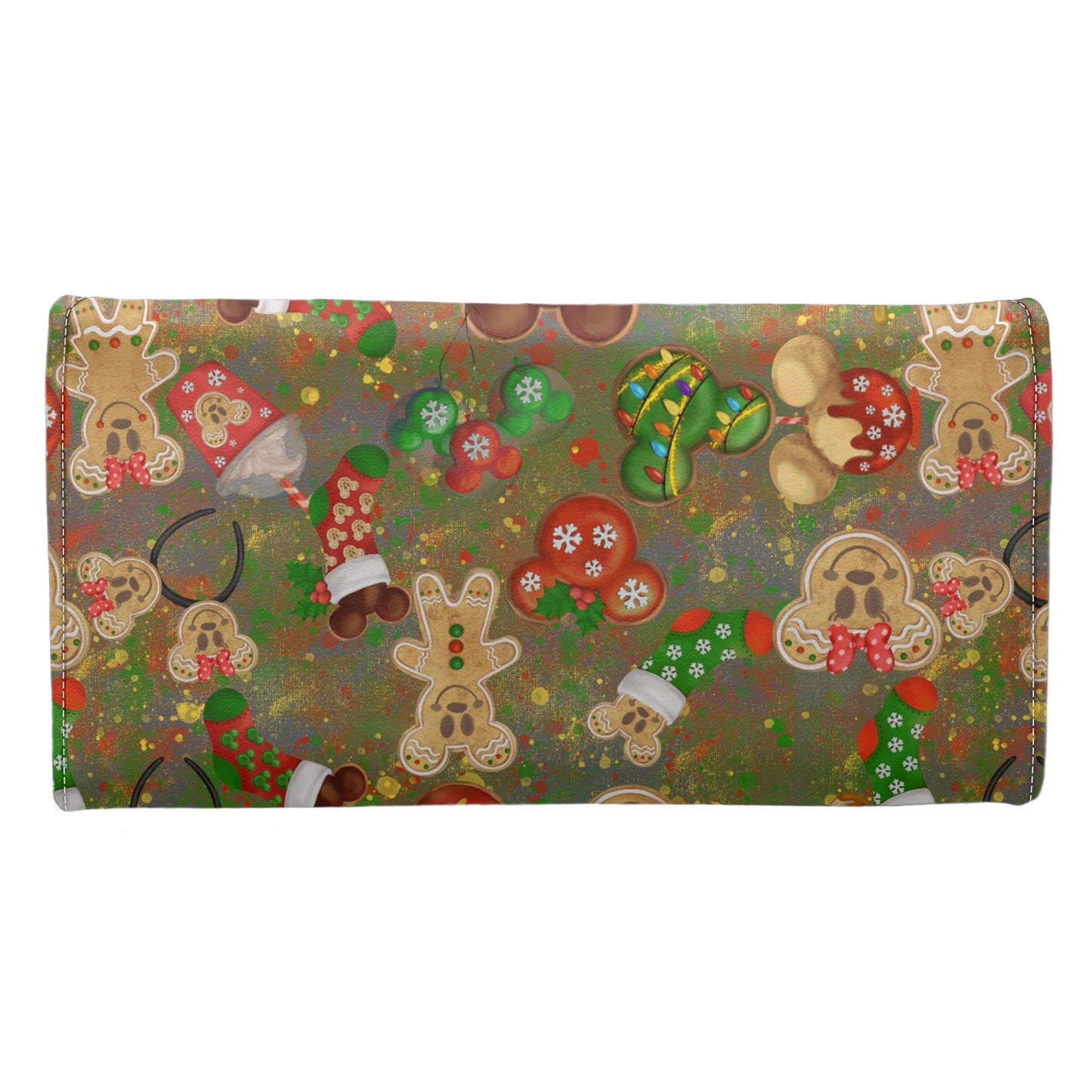 Christmas Cookies Long Folding Wallet