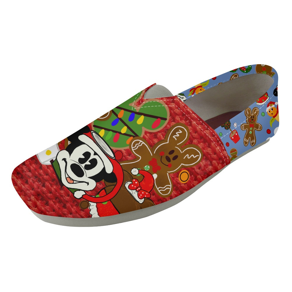 Christmas Sketch Slip On Toms