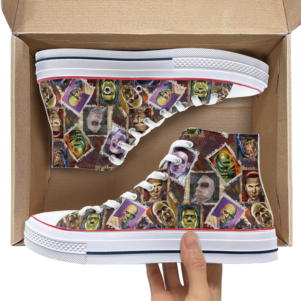 Movie Monsters High Top Canvas Shoes