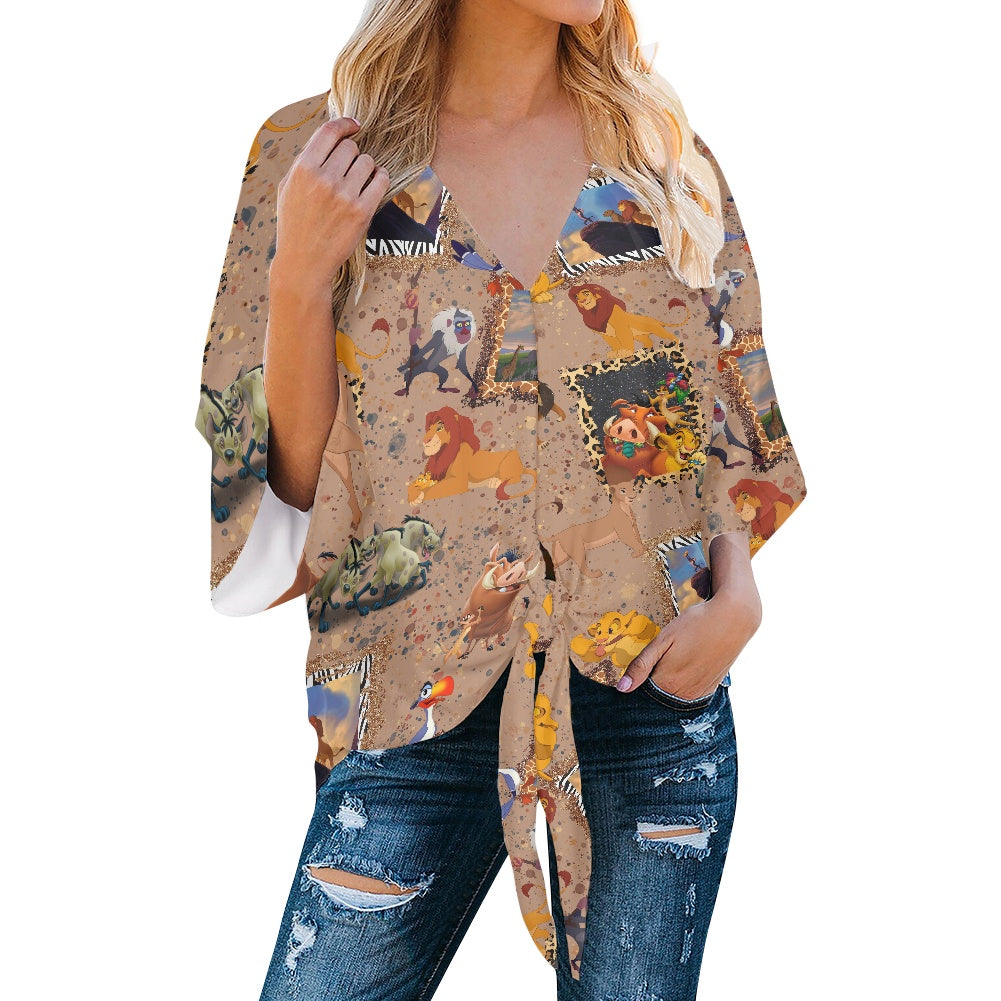 Pride Rock Women‘s’ V-neck Streamers Blouse