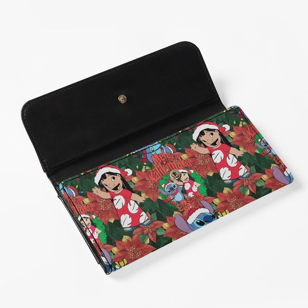 Hawaiian Christmas Long Folding Wallet