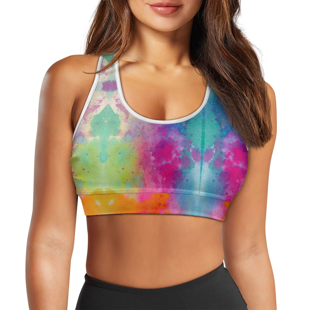 Tie Dye Splash Women's Sports Vest