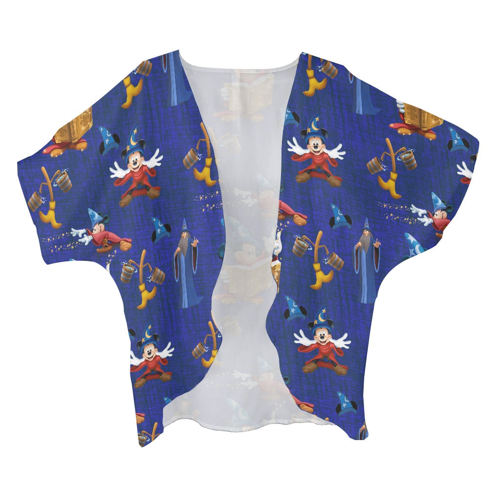 Mouse Sorcerer Women's cardigan chiffon shirt