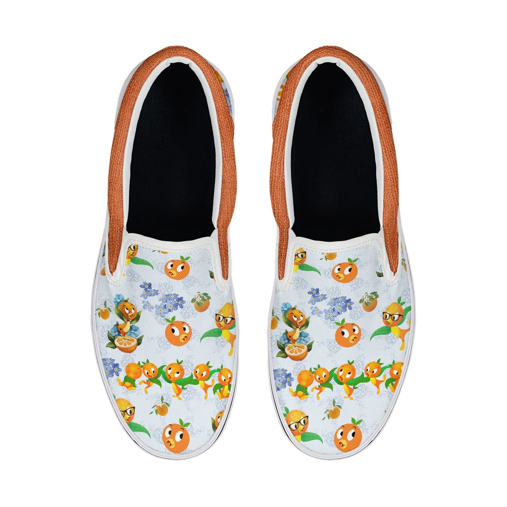 Classic Orange Bird Pedal canvas shoes for Adult