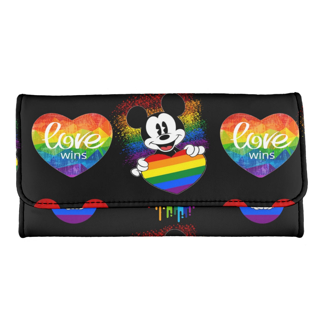 Mouse Pride Long Folding Wallet