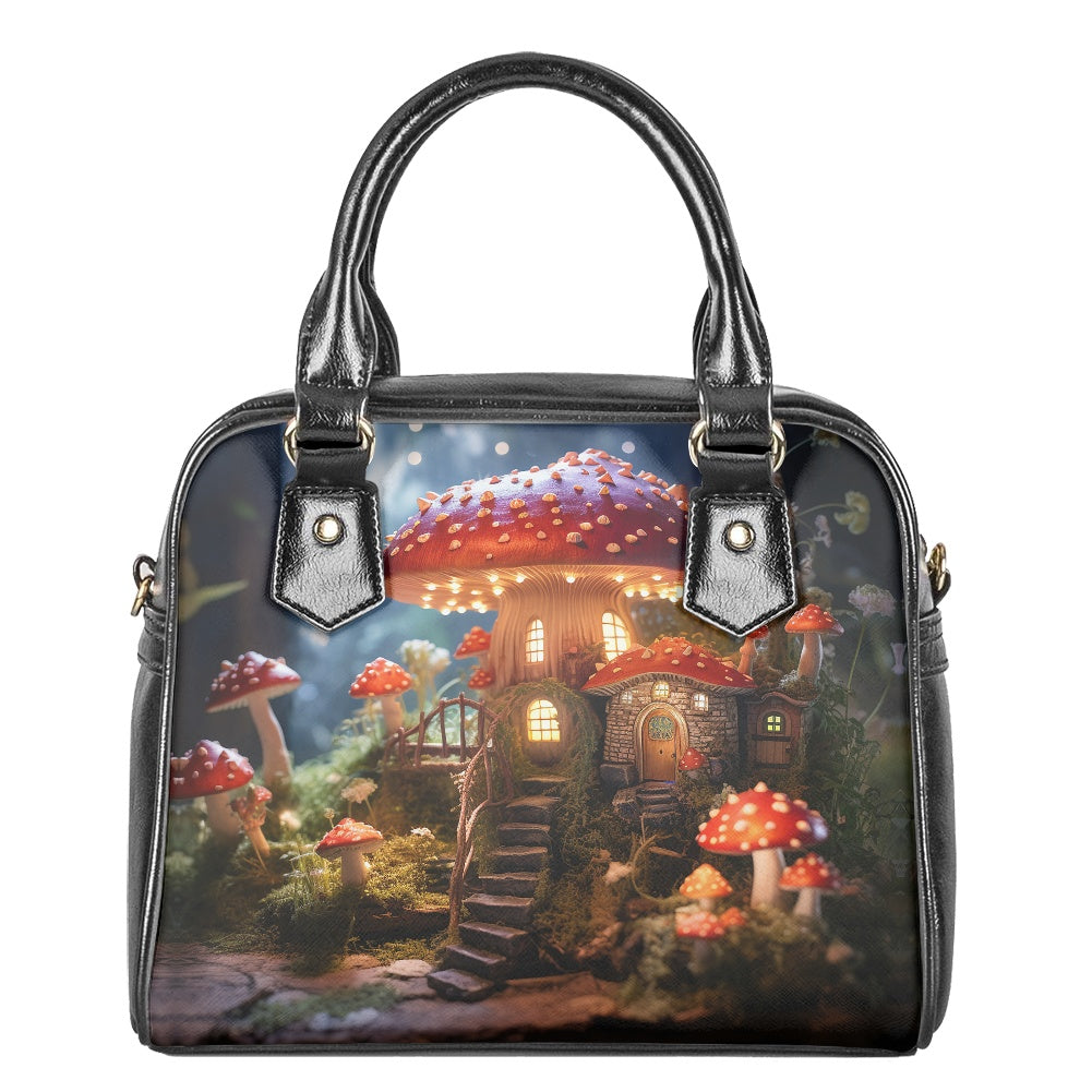 Mushroom Cottage Bowler Bag