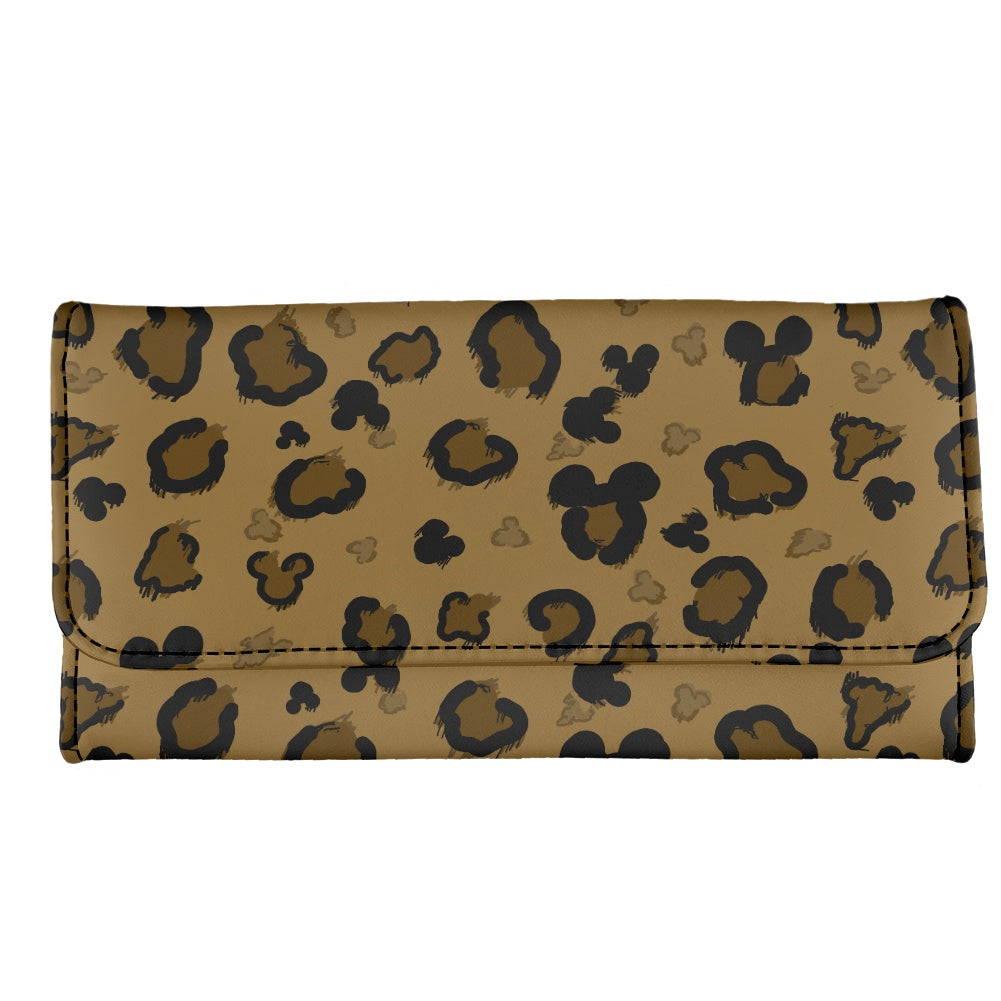 Cheetah Mouse Long Folding Wallet