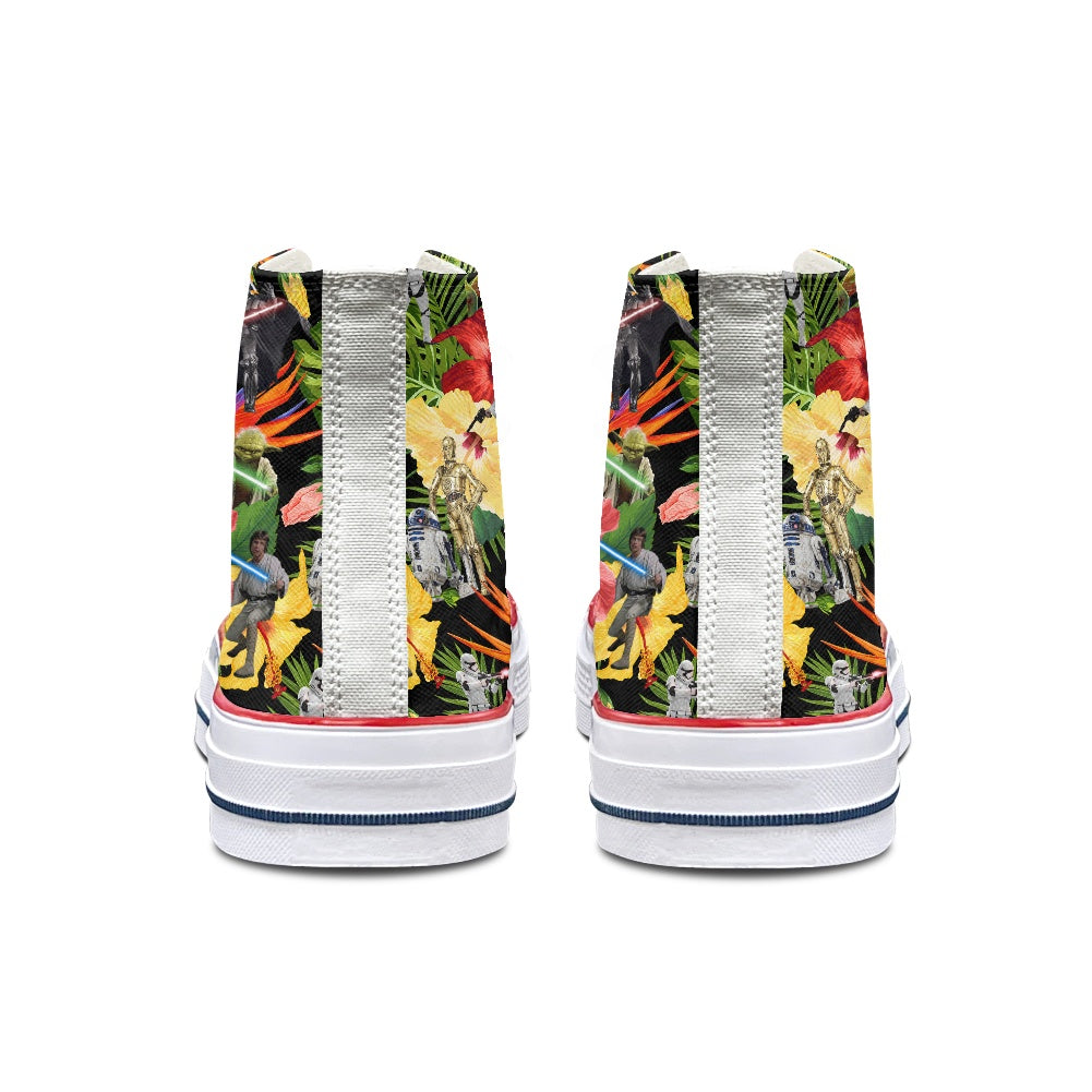 Tropical SW High Top Canvas Shoes