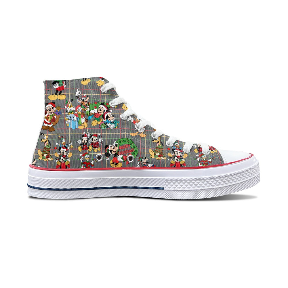 Christmas Buddies High Top Canvas Shoes