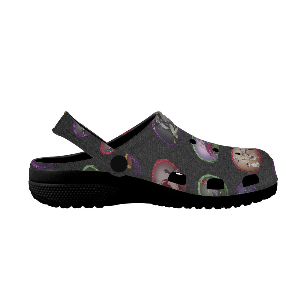 Villain Babes Adult Crocs Black Sole