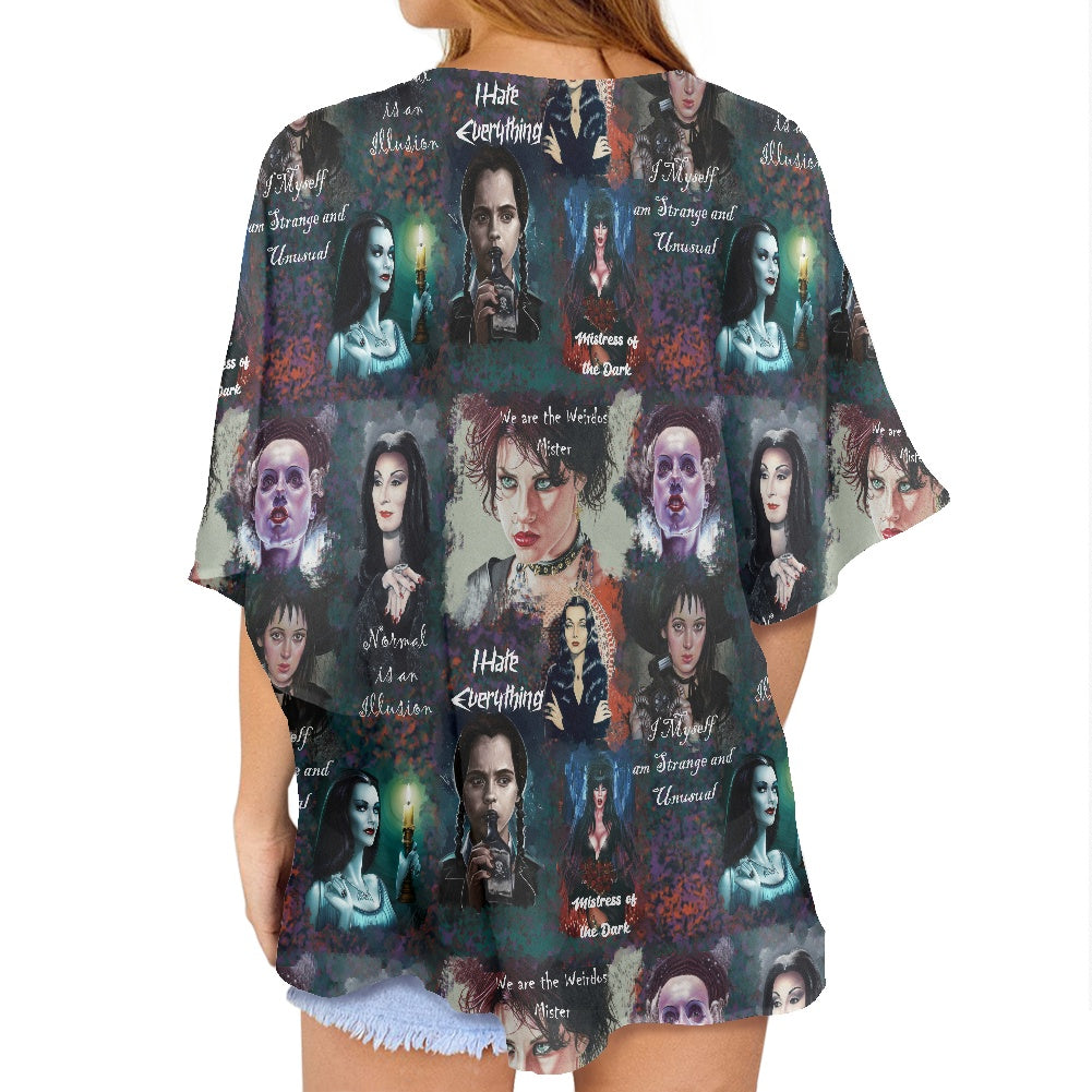 Spooky Babes Women's cardigan chiffon shirt