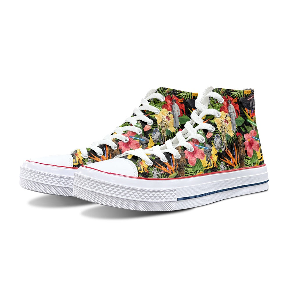 Tropical SW High Top Canvas Shoes