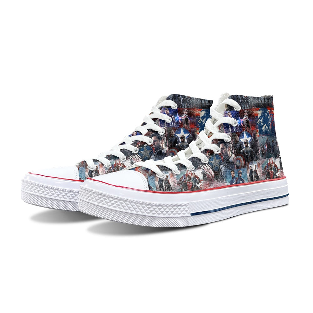 F and W Soldier High Top Canvas Shoes