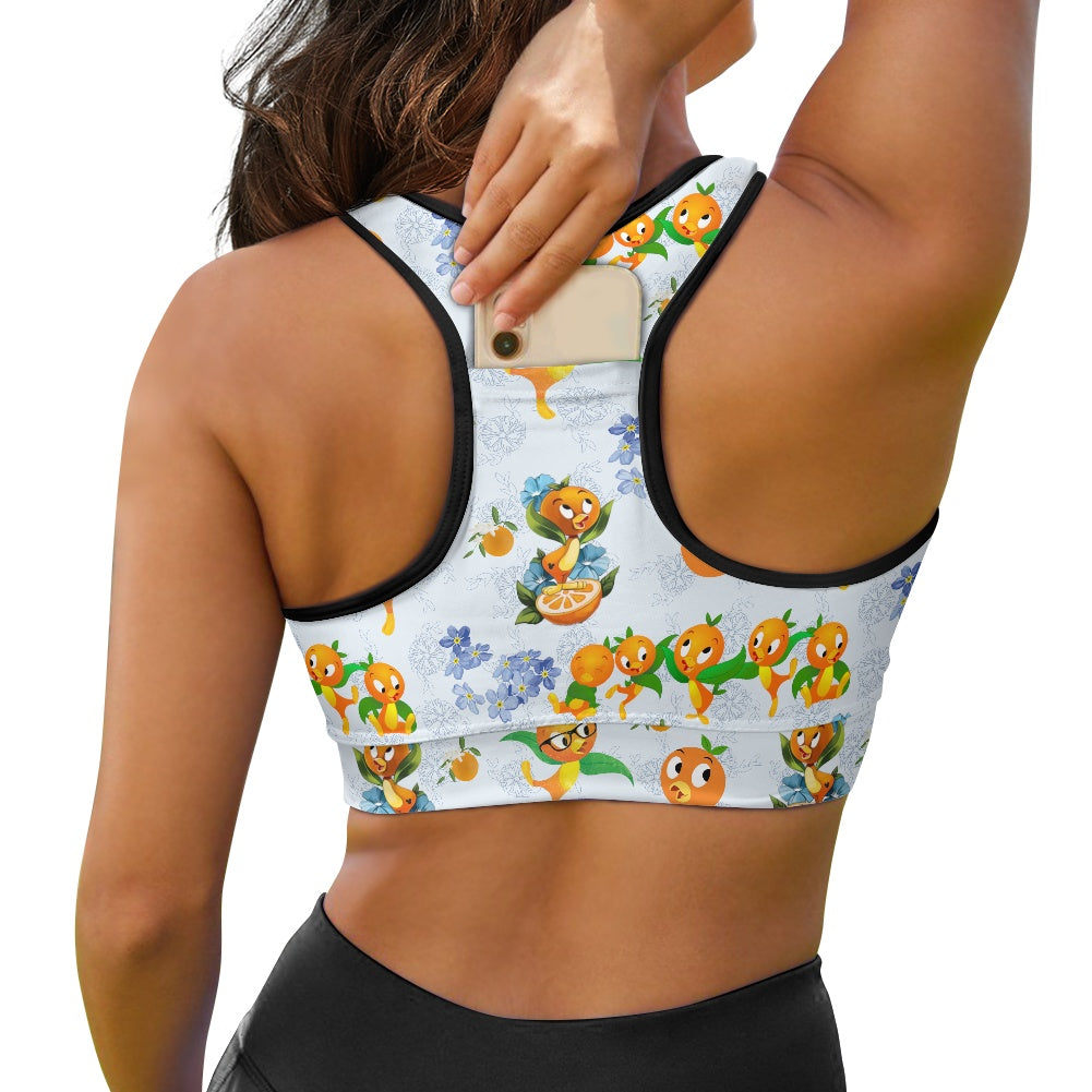 Classic Orange Bird Women's Sports Vest