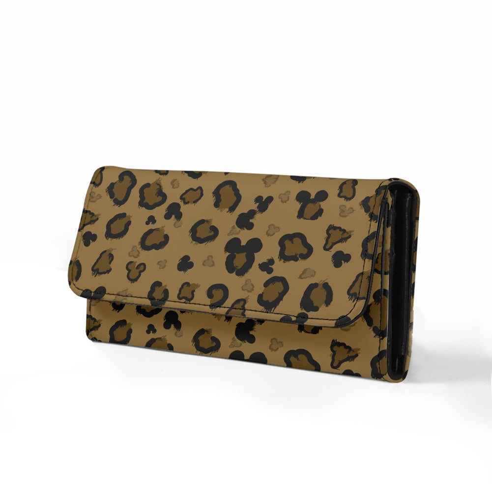 Cheetah Mouse Long Folding Wallet